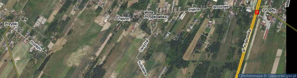 Zdjęcie satelitarne Okrężna ul.